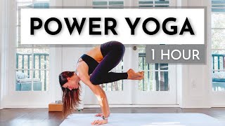 Power Yoga Flow  1 Hour Sweaty Vinyasa Yoga Class with Kate Amber [upl. by Novak]