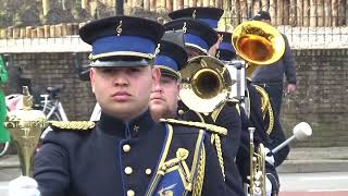 Show en Marchingband AMIGO Leiden Bloemencorso Bollenstreek 2023 Noordwijk [upl. by Tseng]