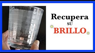 COPAS BLANCAS VASOS OPACOSQUIERES RECUPERAR SU BRILLO SOLUCIONES RAPIDAS Y SENCILLAS [upl. by Ahsam]