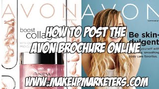 How to Post the Avon Brochure Online [upl. by Nauwaj]