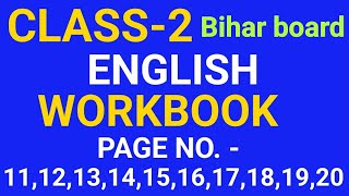 Class 2 English workbook page nomber 11121314151617181920 2ed class english workbook11to20 [upl. by Ainnet]