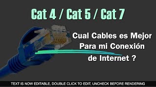 CAT5 vs CAT6 vs CAT7 Principales Diferencias [upl. by Nolla]