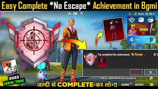 How To Complete No Escape Achievement in Bgmi  Bgmi New Achievement [upl. by Aiyotal]