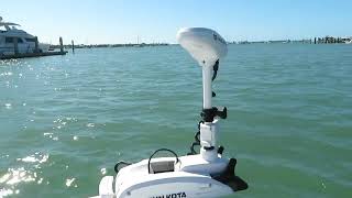 2021 Everglades 243CC trolling motor demo [upl. by Ribal]