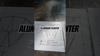 Aluminum Planter Pt1 Planters furniture fabrication welding [upl. by Omura]