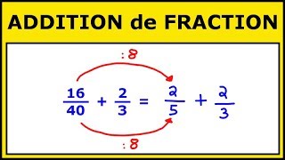 Additionner des Fractions avec des Dénominateurs Différents [upl. by Llerret]