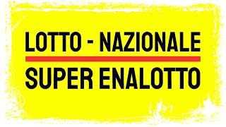 LOTTO NAZIONALE  SUPER ENALOTTO Gratis consigli validi dal 6 e 8 Giugno 2024 [upl. by Massimo827]