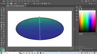 Adobe Illustrator Elipsde Degrade Aracıyla Değiştirmeler Anlatımı [upl. by Ecad]