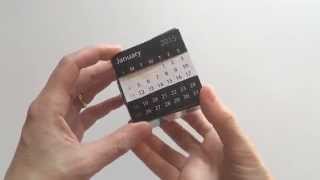 Desktop calendar puzzle cube [upl. by Husha]