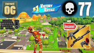 77 Elimination Solo Squads Wins Full Gameplay Fortnite OG [upl. by Faruq247]