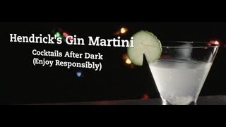 🔞 How To Make A Hendricks Gin Martini Cocktail [upl. by Yelekalb]