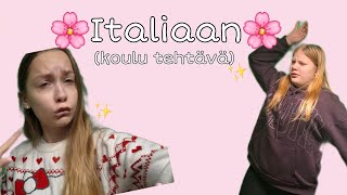 Mennään Italiaan🌸✨️koulu tehtävä [upl. by Erminia]