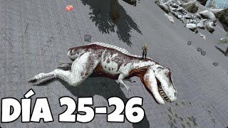 Sobreviviendo 100 días en ARK mobile CAP 2526 “El Blanco TRex” [upl. by Abdulla167]