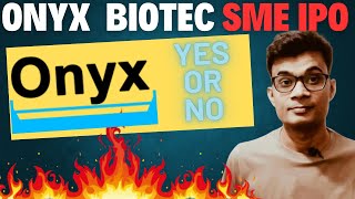 Onyx biotec ipo review [upl. by Zaob]