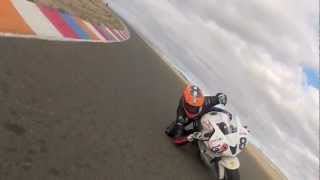 Gino Rea elbow down playtime Onboard Lap Almeria December 2012 [upl. by Mapel]