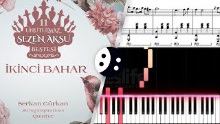 İkinci Bahar PiyanoNotaKaraoke [upl. by Llien]