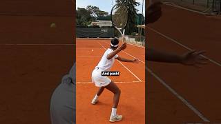 Two quick tips to improve your forehand ✨ tennis tennistips coachmouratoglou [upl. by Waiter]