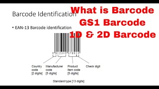 What is Barcode  How to Get Barcode  What is GS1 Barcode  One and Two Dimentional Barcode [upl. by Dalston]