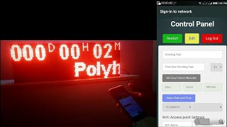 Wireless Timer with Scrolling LED using ESP8266 Arduino [upl. by Ramey525]