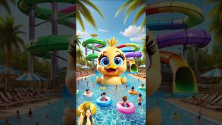 🤩Evolution  Big Duck Water Slider Park😻 cat catlover music funny catsdontdance catworld toys [upl. by Eiro]