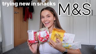 TRYING NEW IN MampS SNACKS  Christmas foods have arrived [upl. by Notniuq]