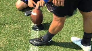 Tee Size  How to Kick a Field Goal Series by IMG Academy Football 5 of 5 [upl. by Anyale]