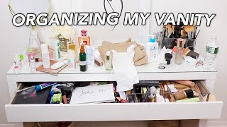 ORGANIZING AND DECLUTTERING MY MAKEUP COLLECTION [upl. by Steck]