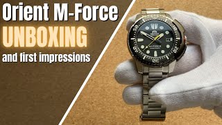 Orient MForce UNBOXING amp First Impressions Review  RAAC0L01B [upl. by Raynell]