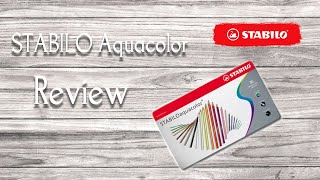 Stabilo Aquacolor water colour pencil Review [upl. by Akkin281]