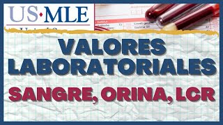 Valores Laboratoriales de Referencia  TODOS Link PDF [upl. by Lillie]