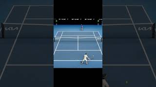 Tennis Elbow 4 Federer Nice Volley Winner vs Djokovic shorts [upl. by Elana47]