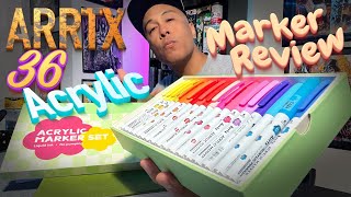 ARRTX 36 ACRYLIC MARKER REVIEW [upl. by Aliban]