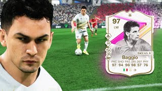 97 FUTTIES ICON BAGGIO SBC PLAYER REVIEW  EA FC 24 ULTIMATE TEAM [upl. by Llywellyn828]