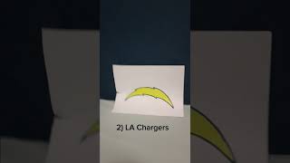 Top 4 easiest NFL logos to draw [upl. by Bully]