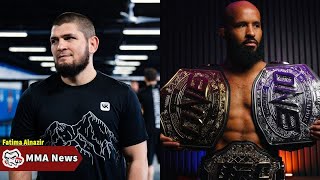 MMA News Latest Khabib Nurmagomedov pays tribute to UFC great Demetrious Johnson following emo [upl. by Anaid]