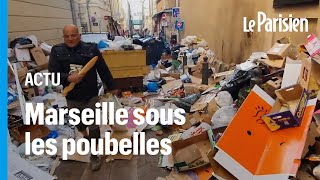 Grève des éboueurs à Marseille  les déchets s’accumulent des habitants y mettent le feu [upl. by Eenet381]