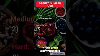 Test Your Longevity Foods Knowledge 🥑🍓 [upl. by Brackett]