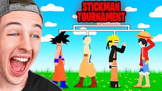 BECKBROS React To ANIME STICKMAN TOURNAMENT [upl. by Ursula]