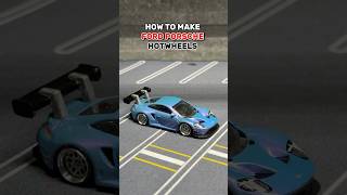 HOW TO MAKE FORD PORSCHE HOTWHEELS hotwheels ford porsche custom sportscar diy [upl. by Geoffry753]