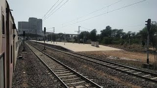 GANDHINAGAR CAPITAL RAILWAY STATION  ARRIVAL OF RAILWAY AT GANDHINAGAR STATION REDEVELOPED STATION [upl. by Igal]