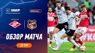 Highlights Spartak vs FC Ural  RPL 202324 [upl. by Ahseuqram327]