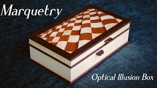 Marquetry Optical Illusion Box [upl. by Aroz]