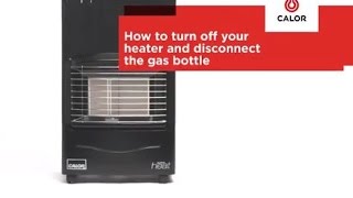 How To Disconnect a Gas Bottle from a Portable Gas Heater [upl. by Andra748]