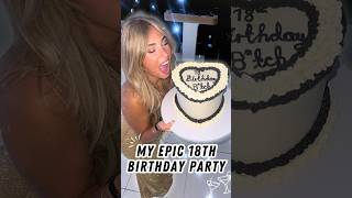 My Epic 18th Birthday Party 🪩🎂 vlog birthday party shorts [upl. by Lacefield139]