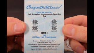 2022 Topps Triple Threads Baseball 3 Box Break 10 [upl. by Nada]