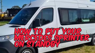 How To Put Your Mercedes Sprinter On Standby [upl. by Nairot]