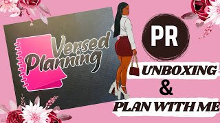 PR Unboxing amp Plan With Me  Versed Planning [upl. by Novehs]