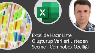 Excelde hazır liste oluşturup verileri listeden seçme  ComboBox özelliği excel exceltips [upl. by Moulden]