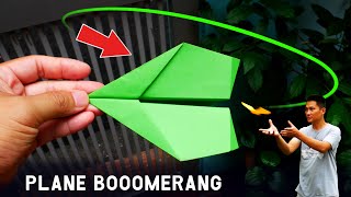 How to make paper airplanes fly back to you Plane boomerang [upl. by Roger]