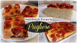 Mouthwatering Sourdough Focaccia Bread from Puglia  Authentic Focaccia Pugliese Recipe [upl. by Nitneuq]